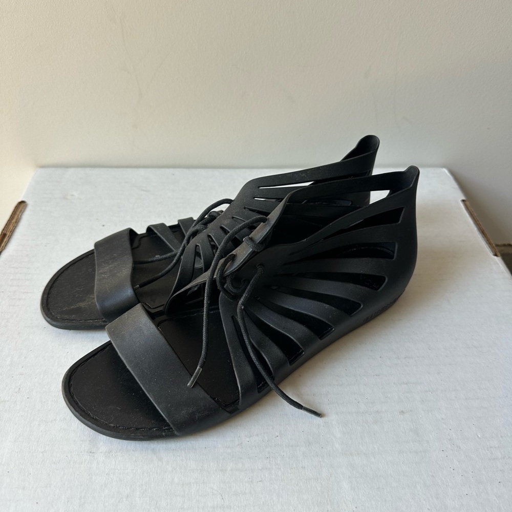 Givenchy Women's Rubber Gladiator Sandals - Picture 3 of 4